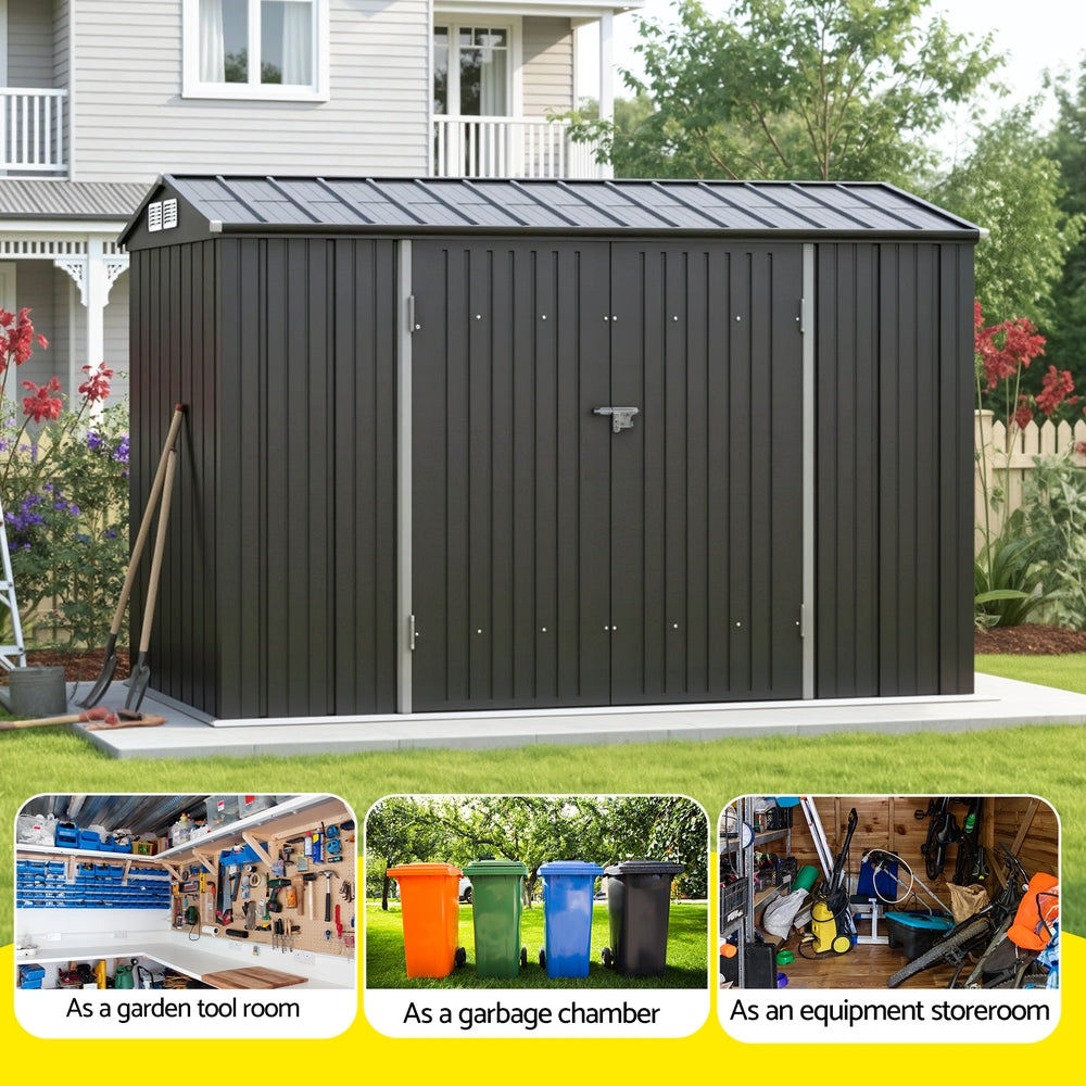 Giantz Garden Shed 3x2.18M Outdoor Storage Sheds Tool Workshop House Shelter SHED-GAB-7X10-ABC