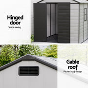 Giantz Garden Shed Sheds Outdoor Storage 2.15x2.14M Tool Workshop House Shelter SHED-GAB-P-7X7-GR-ABC