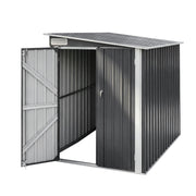 Giantz Garden Shed 118x238cm Lean To Bike Shelter Backyard Outdoor Storage SHED-WALL-4X8-BK-AB