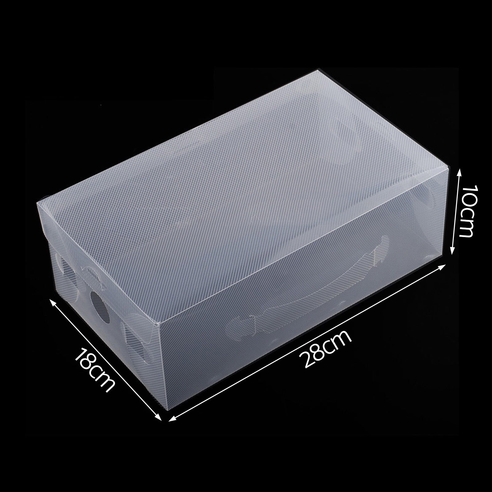 Artiss 20X Shoe Box Storage Clear Case Foldable Stackable SHOEBOX-PP-20