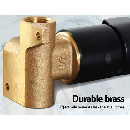 Cefito Shower Mixer Tap Wall Bath Taps Brass Hot Cold Basin Bathroom Black SHOWER-A2-MIXER-BK