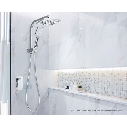 Cefito Shower Mixer Tap Wall Bath Taps Brass Hot Cold Basin Bathroom Chrome SHOWER-A2-MIXER-SI
