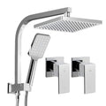 Cefito 8'' Rain Shower Head Set Handheld Square High Pressure wins TapChrome SHOWER-A2-SQ-8-SI-TAP