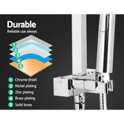 Cefito 8'' Rain Shower Head Set Handheld Square High Pressure wins TapChrome SHOWER-A2-SQ-8-SI-TAP