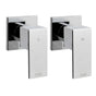 Cefito Shower Twins Tap Wall Bath Taps Brass Hot Cold Basin Bathroom Chrome SHOWER-A2-TAP-SI