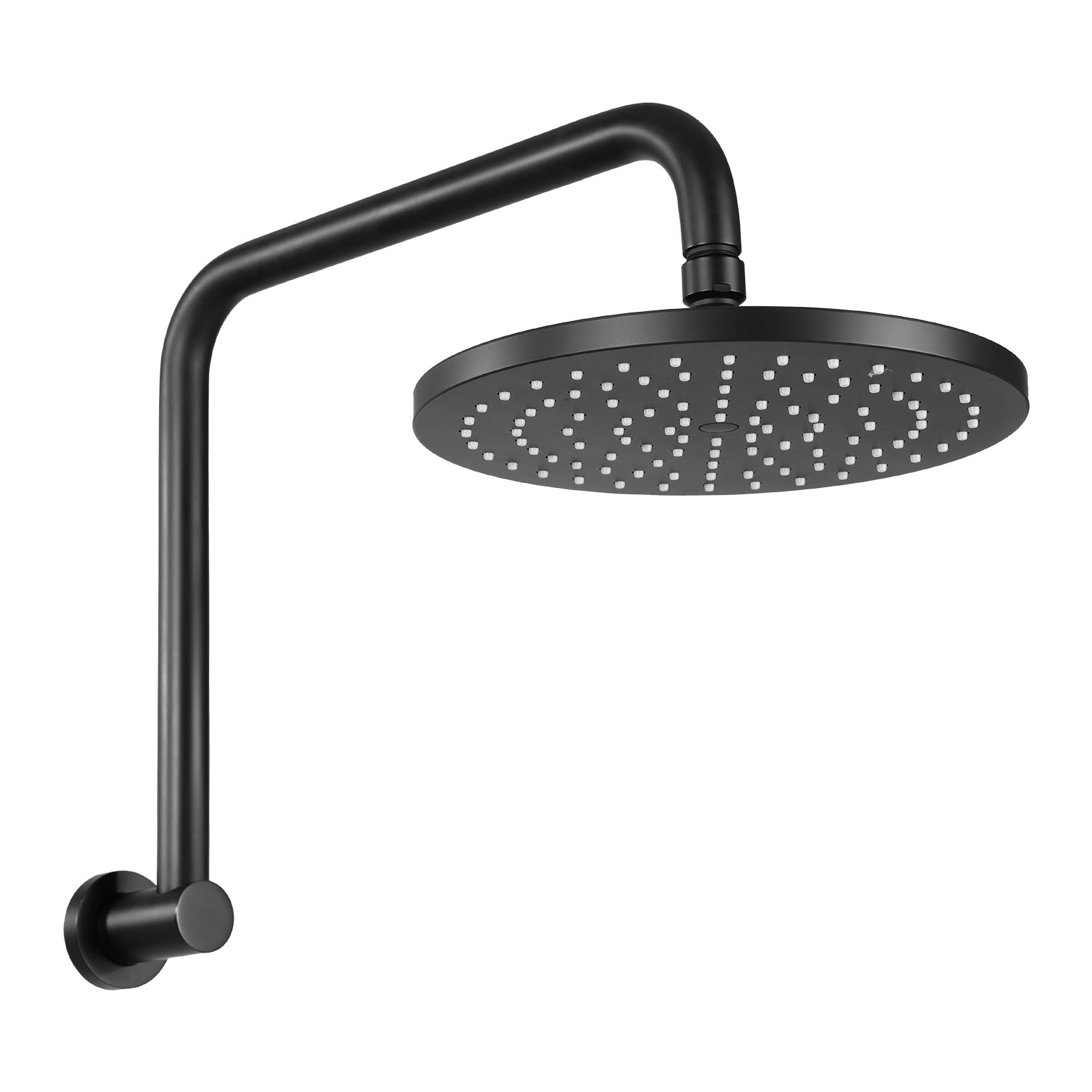 9'' Rain Shower Head Overhead High-pressure Swivel Black SHOWER-A3-RO-9-BK