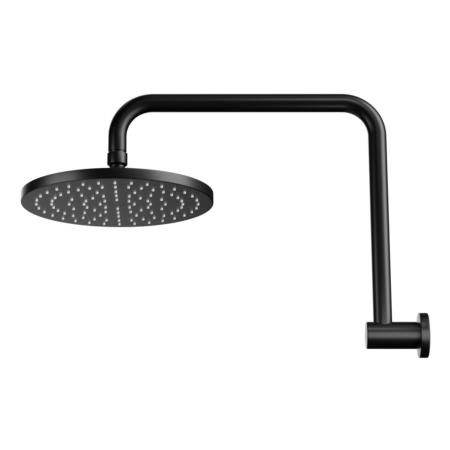 9'' Rain Shower Head Overhead High-pressure Swivel Black SHOWER-A3-RO-9-BK
