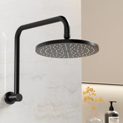 9'' Rain Shower Head Overhead High-pressure Swivel Black SHOWER-A3-RO-9-BK