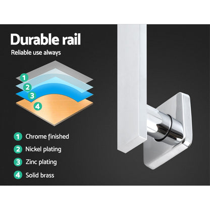 Cefito 8'' Rain Shower Head Wall Arm Square High Pressure Chrome SHOWER-A3-SQ-8-SI