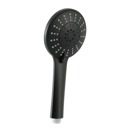 Handheld Shower Head 4.5" High Pressure 5 Modes Poweful Round Black SHOWER-A4-RO-BK
