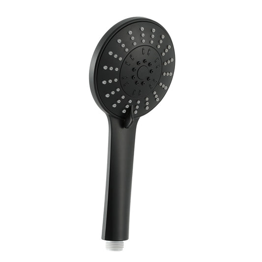 Handheld Shower Head 4.5" High Pressure 5 Modes Poweful Round Black SHOWER-A4-RO-BK