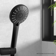 Handheld Shower Head 4.5" High Pressure 5 Modes Poweful Round Black SHOWER-A4-RO-BK