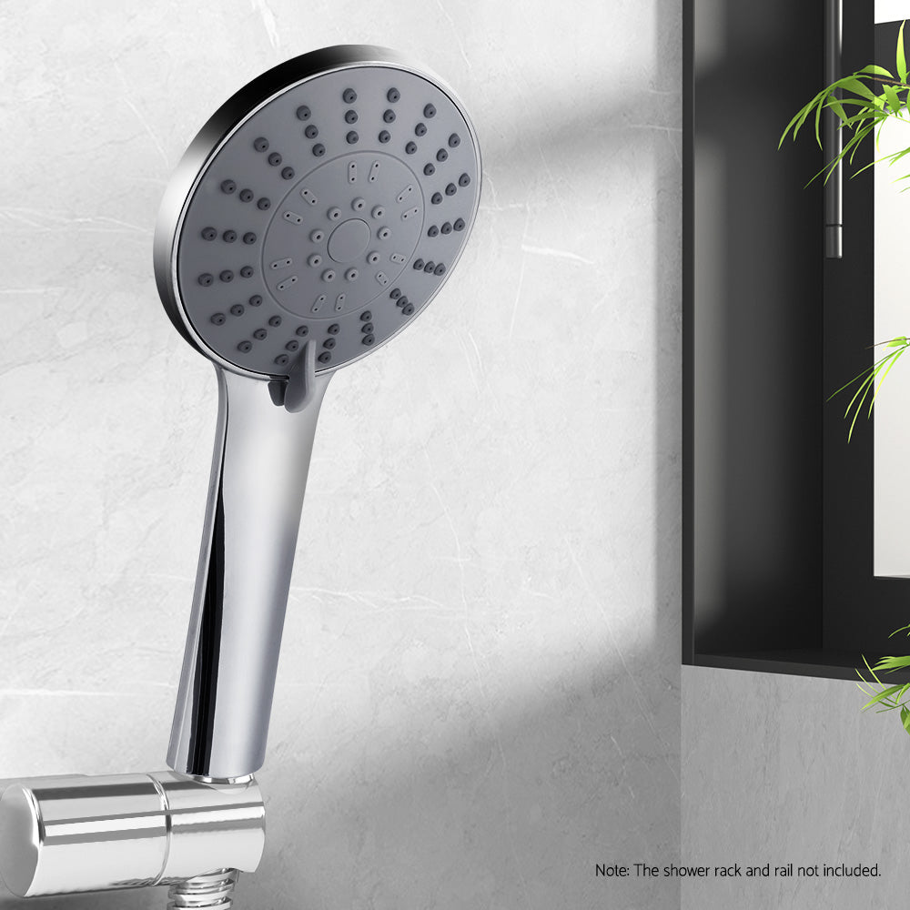 Handheld Shower Head 4.5" High Pressure 5 Modes Poweful Round Chrome SHOWER-A4-RO-SI
