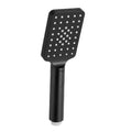 Handheld Shower Head 3.1'' High Pressure 3 Spray Modes Square Black SHOWER-A4-SQ-BK