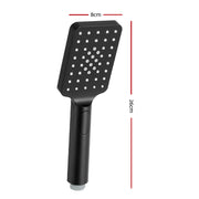 Handheld Shower Head 3.1'' High Pressure 3 Spray Modes Square Black SHOWER-A4-SQ-BK