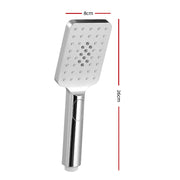 Handheld Shower Head 3.1'' High Pressure 3 Spray Modes Square Chrome SHOWER-A4-SQ-SI