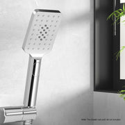 Handheld Shower Head 3.1'' High Pressure 3 Spray Modes Square Chrome SHOWER-A4-SQ-SI