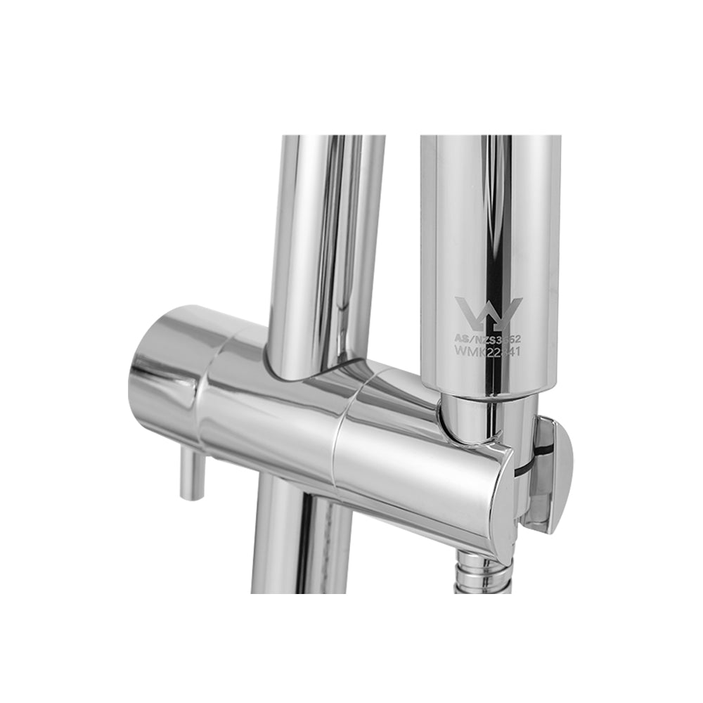 Handheld Shower Head Wall Holder 4.7'' High Pressure Adjustable 3 Modes Chrome SHOWER-A5-RO-SI