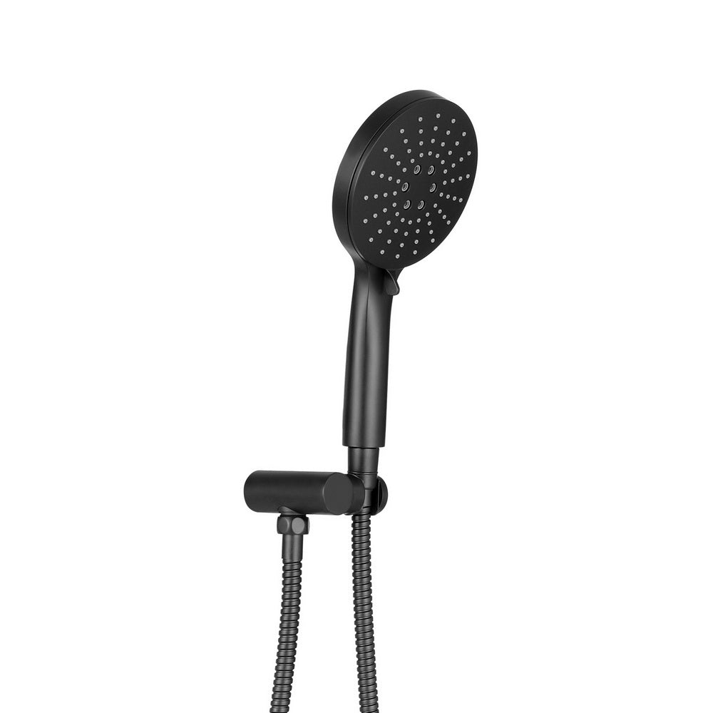 Handheld Shower Head Holder 4.7'' High Pressure Black SHOWER-A6-RO-BK