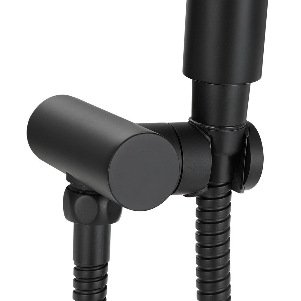 Handheld Shower Head Holder 4.7'' High Pressure Black SHOWER-A6-RO-BK