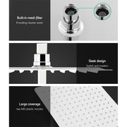Cefito 10'' Rain Shower Head Set Handheld Square High Pressure Mixer Tap Chrome SHOWER-B2-SQ-10-SI-MIXER