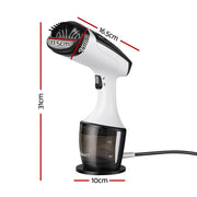 Devanti Clothes Steamer, 1500W Powerful Fast 30s Heat-Up Continuous Steam Lock 160ml Tank Fabric Brush SI-PORT-0032-WH