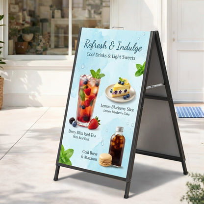 A1 Frame Sign Stand Double Sided Poster Display Board Outdoor Advertising 60x90cm SIB-AD-60X90-BK