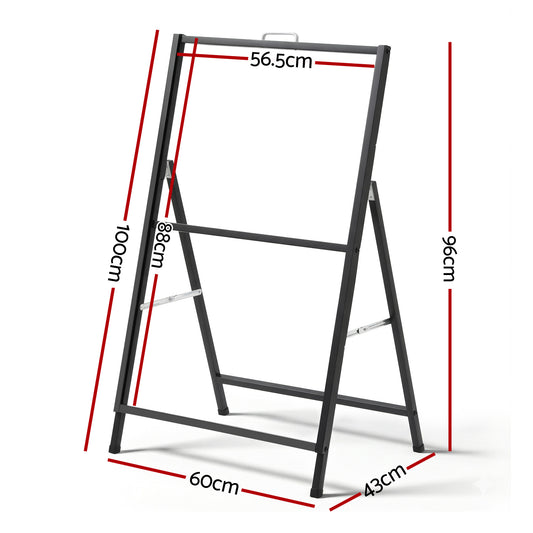 A1 Frame Sign Stand Single Sided Poster Display Board Outdoor Advertising 60x90cm SIB-AS-60X90-BK