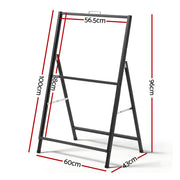 A1 Frame Sign Stand Single Sided Poster Display Board Outdoor Advertising 60x90cm