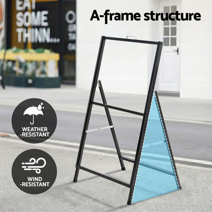 A1 Frame Sign Stand Single Sided Poster Display Board Outdoor Advertising 60x90cm SIB-AS-60X90-BK