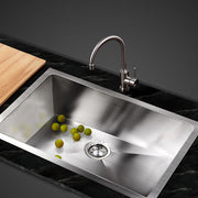 Cefito Kitchen Sink 45X30CM Stainless Steel Basin Single Bowl Silver SINK-3045-R010