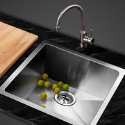 Cefito Kitchen Sink 44X44CM Stainless Steel Basin Single Bowl Silver SINK-4444-R010