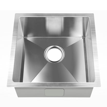 Cefito Kitchen Sink 51X45CM Stainless Steel Basin Single Bowl Silver SINK-5145-R010