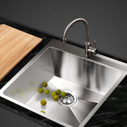 Cefito Kitchen Sink 53X50CM Stainless Steel Basin Single Bowl Silver SINK-5350-R012