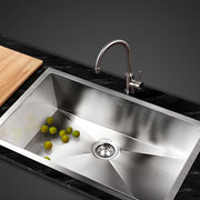 Cefito Kitchen Sink 70X45CM Stainless Steel Basin Single Bowl Silver SINK-7045-R010