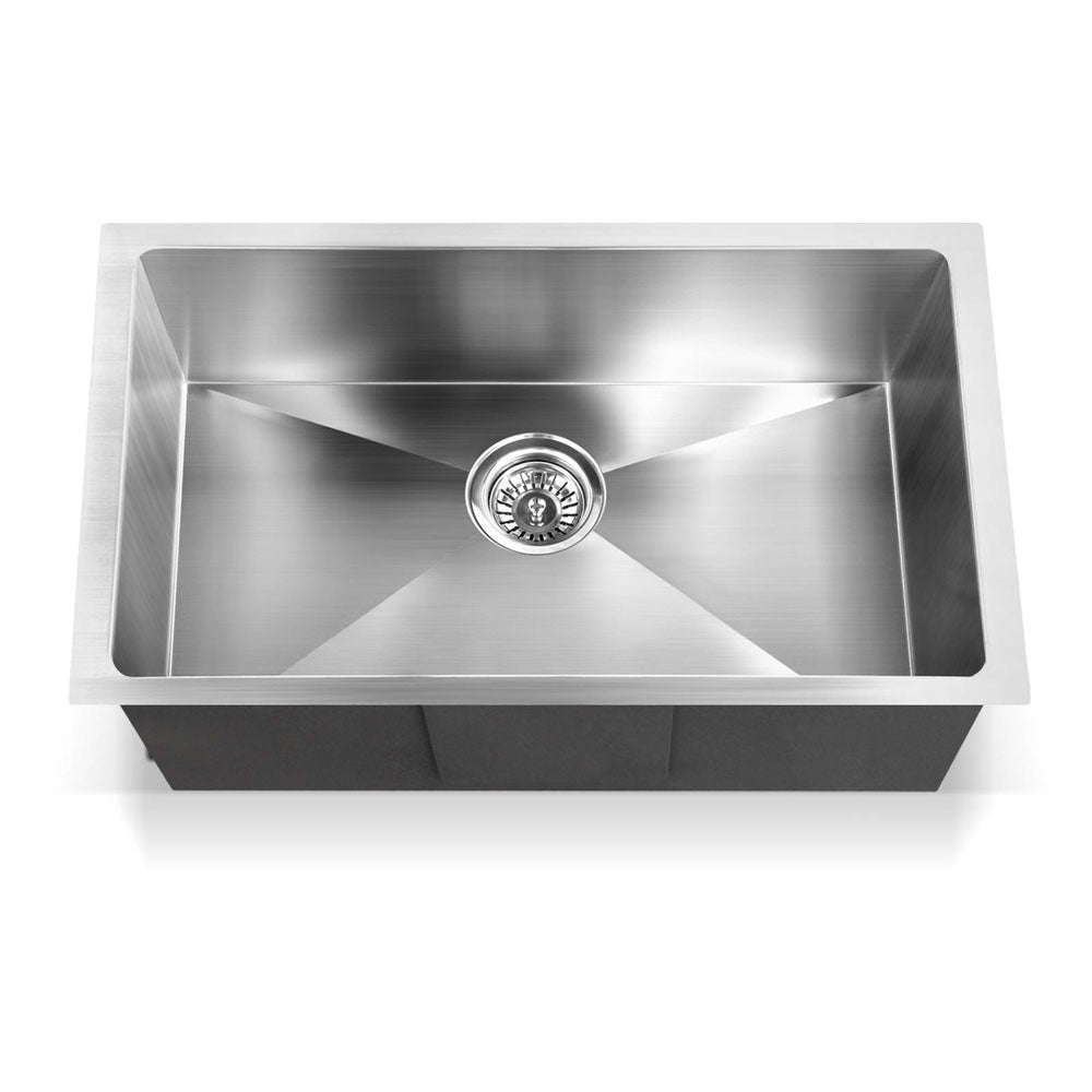 Cefito Kitchen Sink 70X45CM Stainless Steel Basin Single Bowl Silver SINK-7045-R010