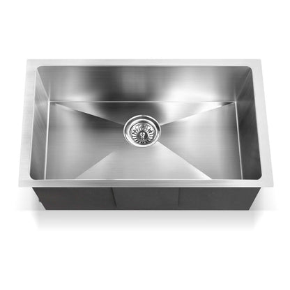 Cefito Kitchen Sink 70X45CM Stainless Steel Basin Single Bowl Silver SINK-7045-R010