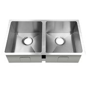 Cefito Kitchen Sink 77X45CM Stainless Steel Basin Double Bowl Silver SINK-7745-R010