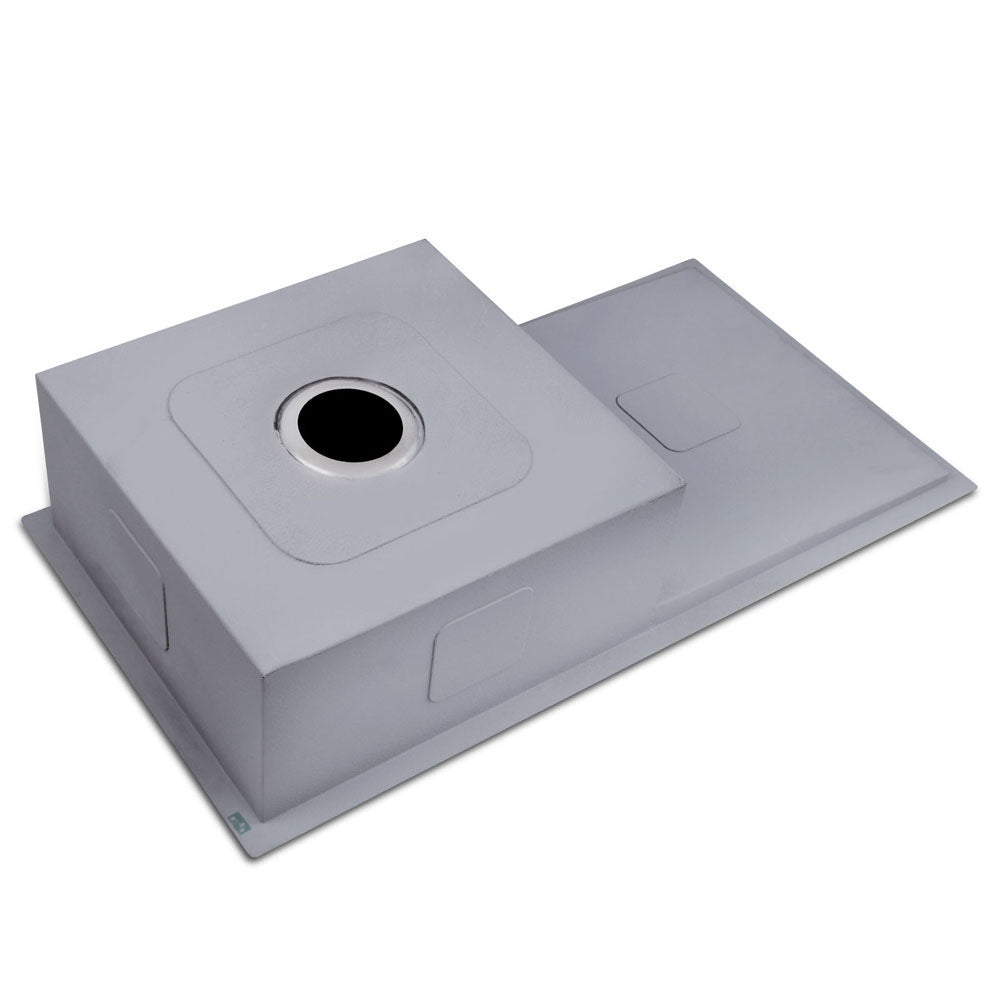 Cefito Kitchen Sink 87X45CM Stainless Steel Basin Single Bowl Silver SINK-8745-R010