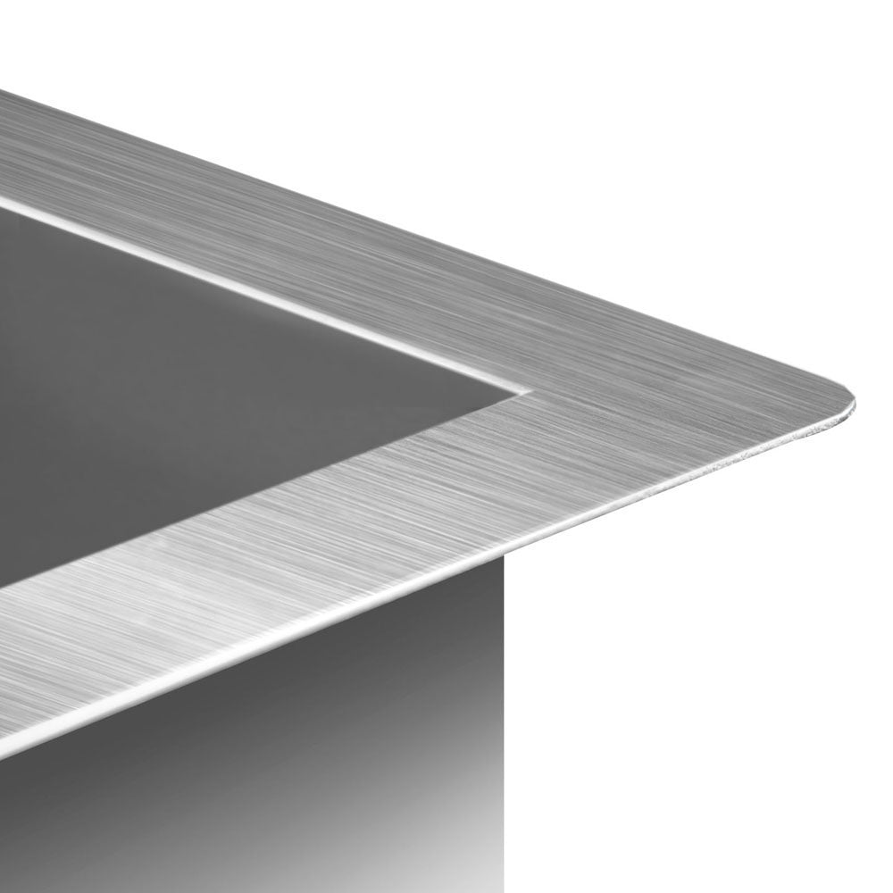 Cefito Kitchen Sink 87X45CM Stainless Steel Basin Single Bowl Silver SINK-8745-R010