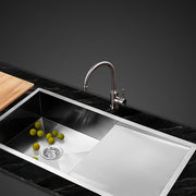 Cefito Kitchen Sink 96X45CM Stainless Steel Basin Single Bowl Silver SINK-9645-R010