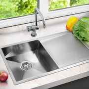 Cefito Kitchen Sink 96X45CM Stainless Steel Basin Single Bowl Silver SINK-9645-R010