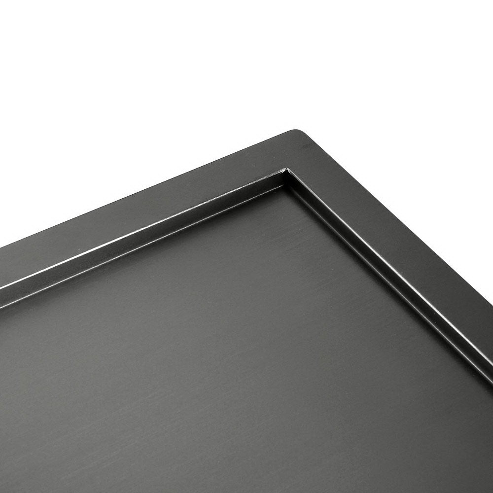 Cefito Kitchen Sink 100X45CM Stainless Steel Basin Double Bowl Nano Black SINK-BLACK-10045