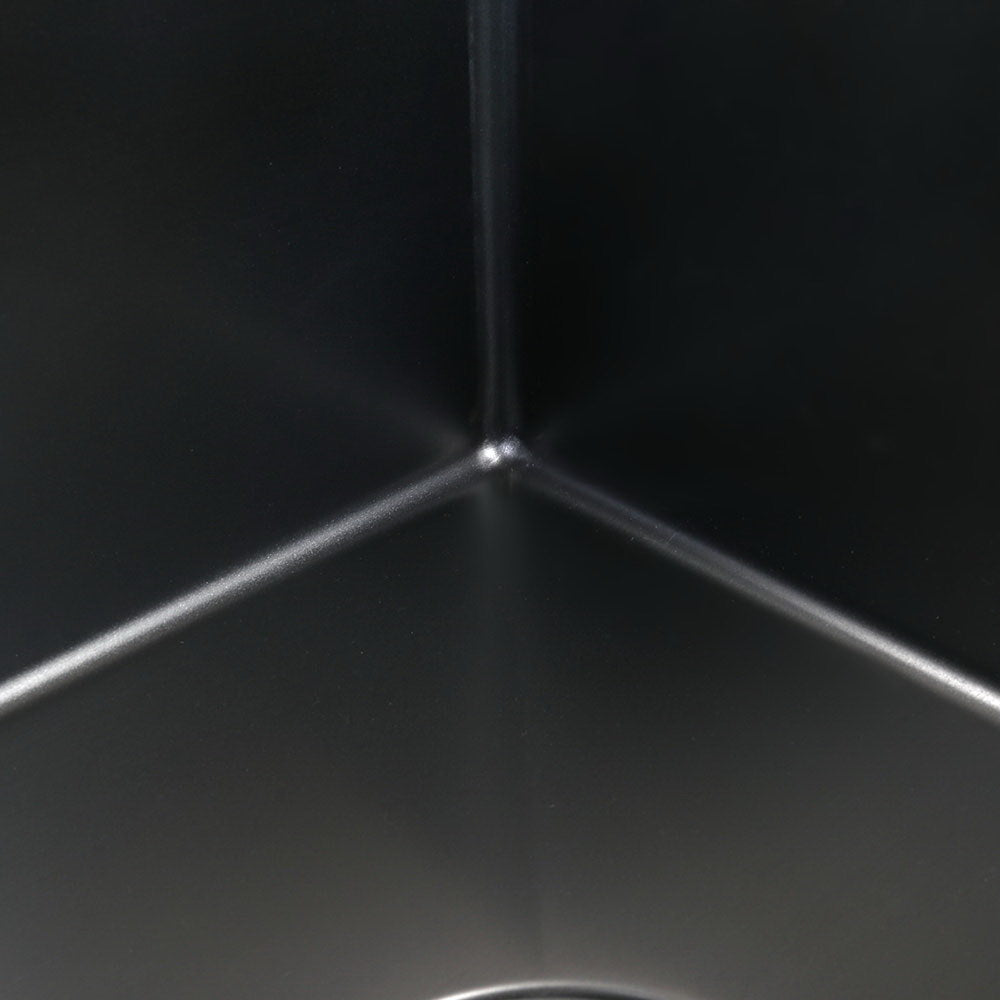 Cefito Kitchen Sink 100X45CM Stainless Steel Basin Double Bowl Nano Black SINK-BLACK-10045