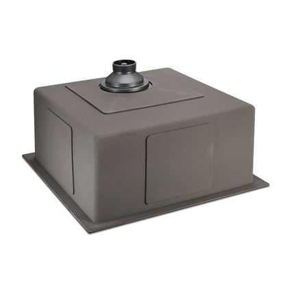 Cefito Kitchen Sink 44X44CM Stainless Steel Basin Single Bowl Black SINK-BLACK-4444