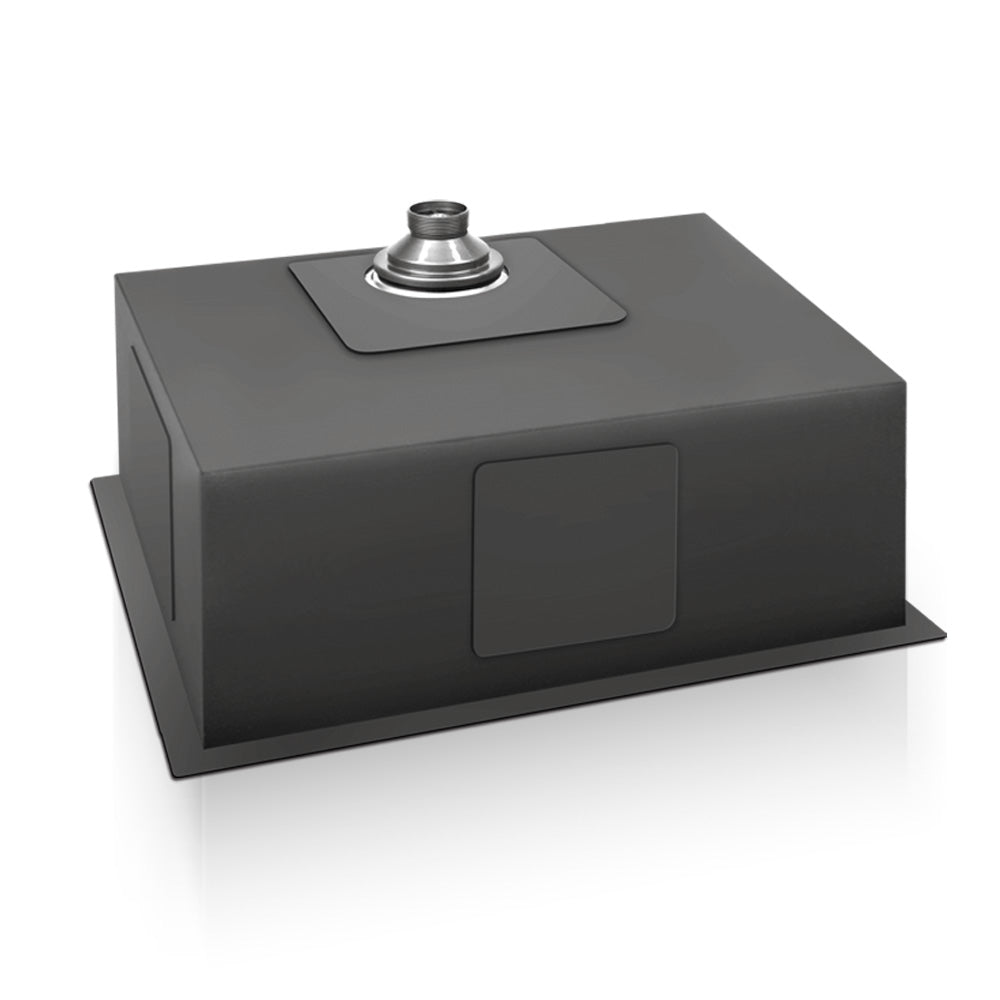 Cefito Kitchen Sink 70X45CM Stainless Steel Basin Single Bowl Black SINK-BLACK-7045