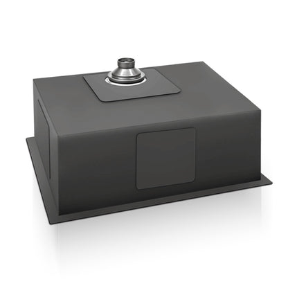 Cefito Kitchen Sink 70X45CM Stainless Steel Basin Single Bowl Black SINK-BLACK-7045