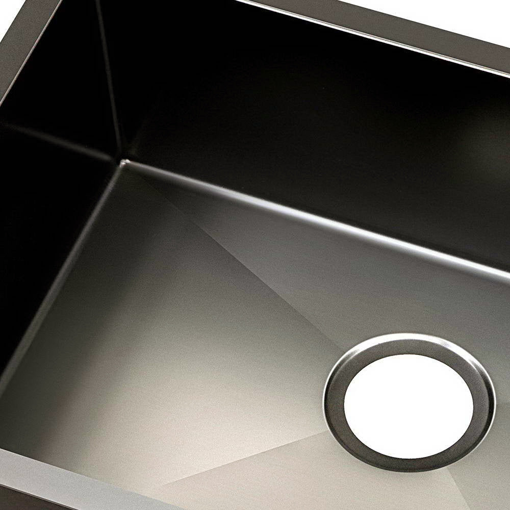 Cefito Kitchen Sink 60X45CM Stainless Steel Basin Single Bowl Black SINK-BLACK-NEW6045
