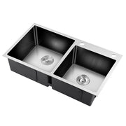 Cefito 80cm x 45cm Stainless Steel Kitchen Sink Flush/Drop-in Mount Silver SINK-EC-8045-SI