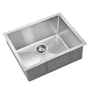 Cefito 54cm x 44cm Stainless Steel Kitchen Sink Under/Top/Flush Mount Black SINK-NA-5444-SI